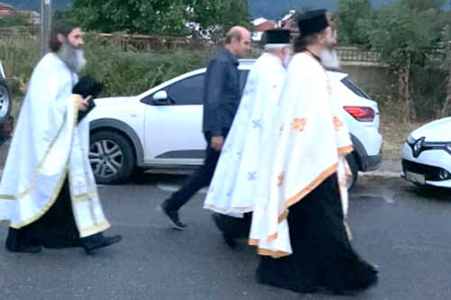 πανηγυρης ιερου ναου Γεννησεωσ τησ Θεοτοκου, Icon procession, Ikonen-Prozession